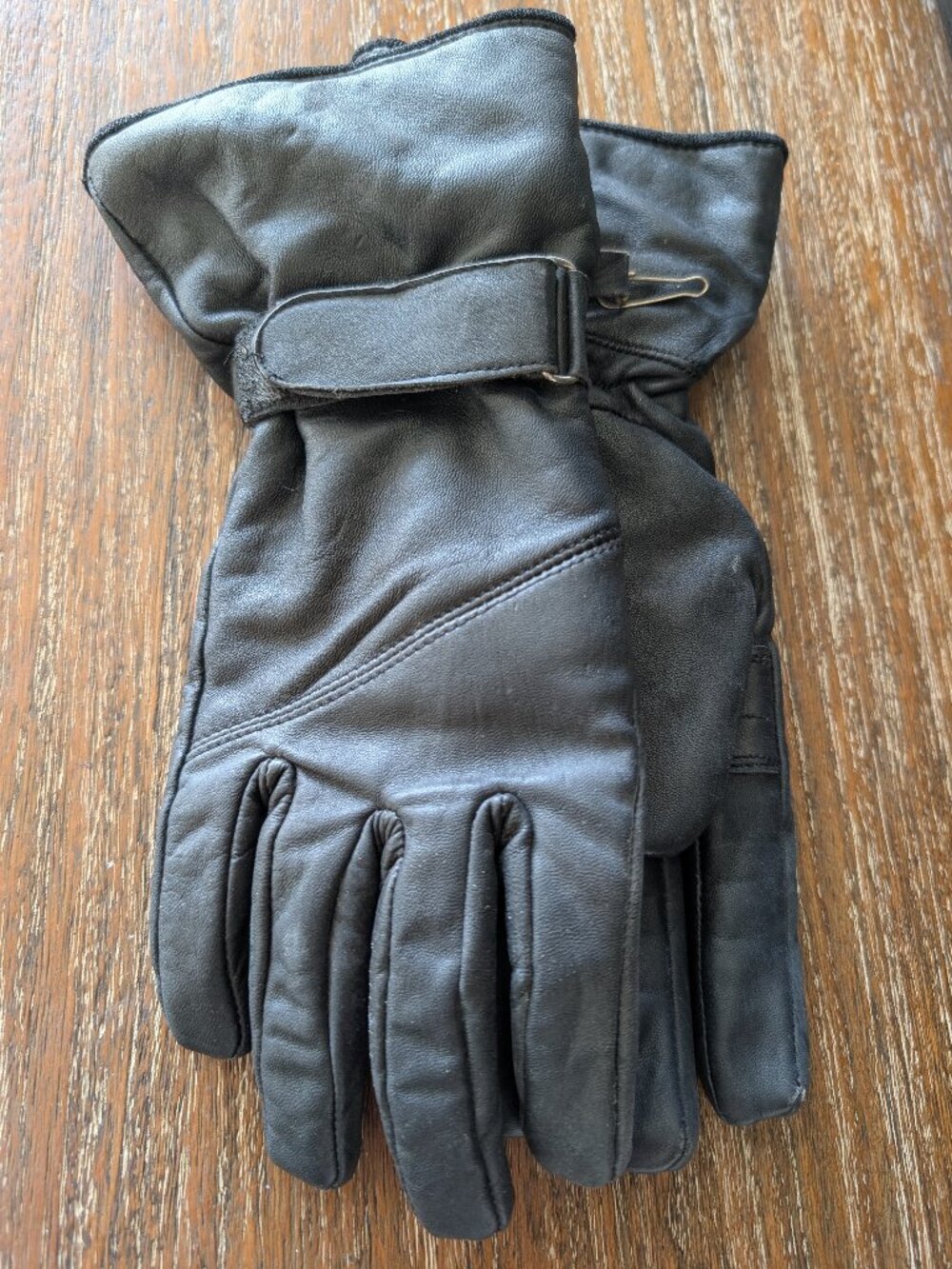 Motorcycle Leather Gauntlet Gloves Women's Size S